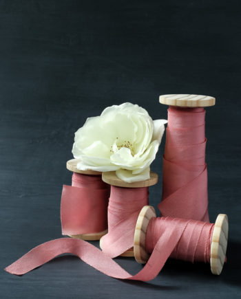 Rose ribbon in 4 widths